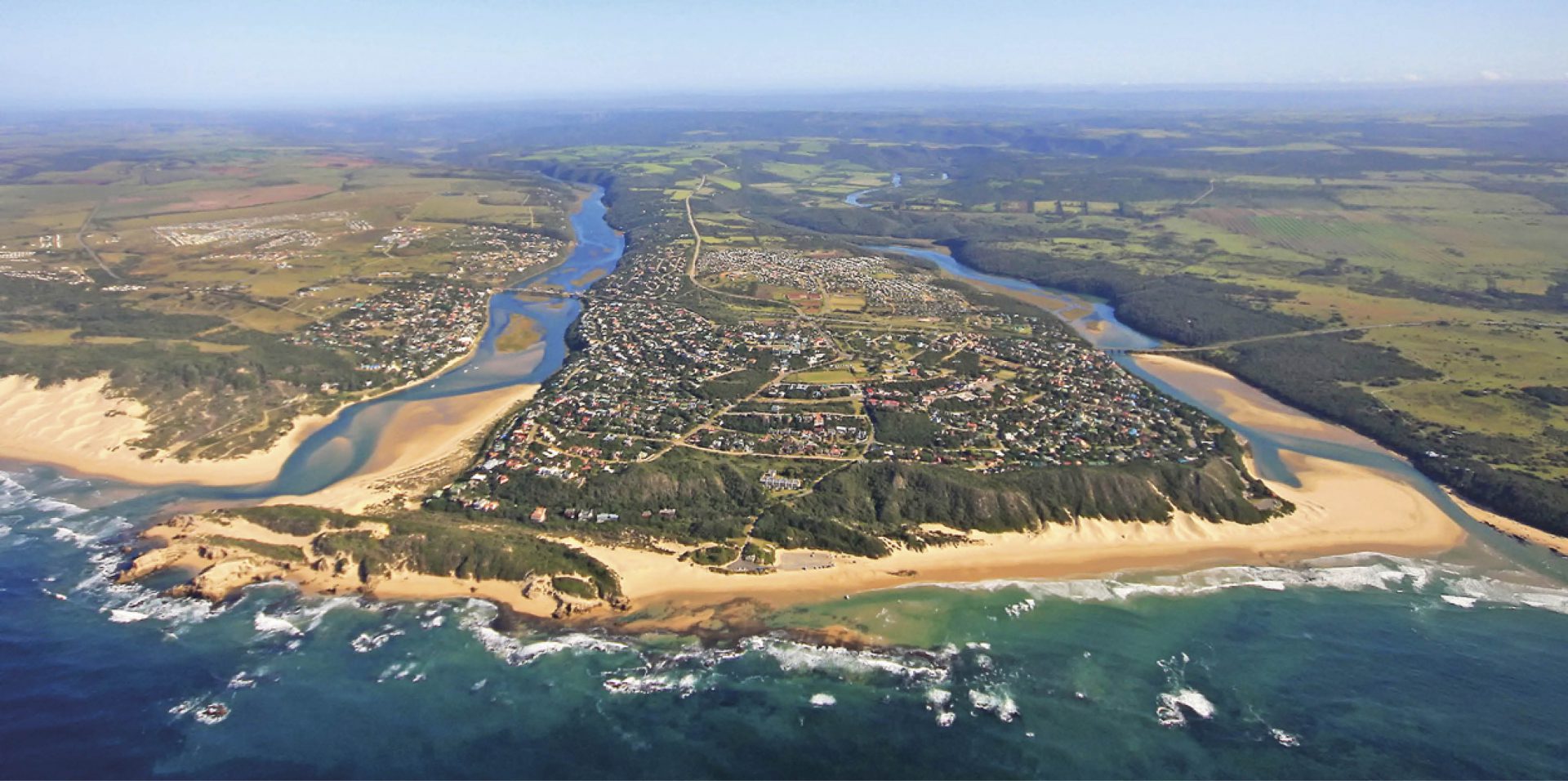 Aerial view of landscape